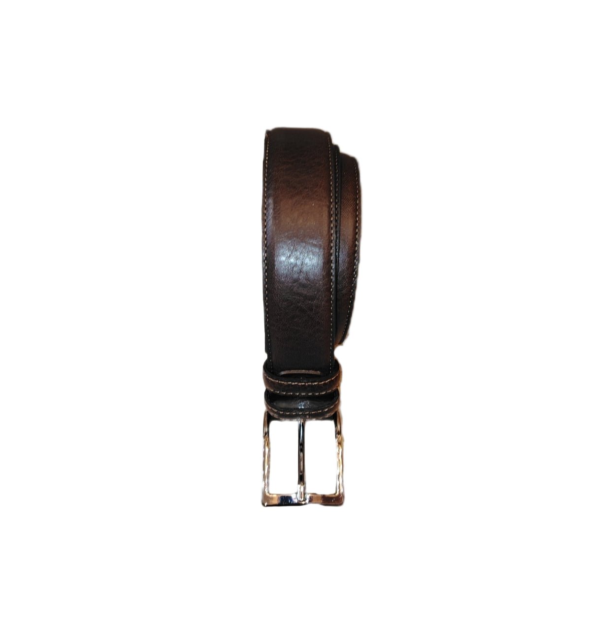 Cintura in pelle Pelletteria Allegrini Filippo 144/35 testa di moro - Pelletteria Allegrini