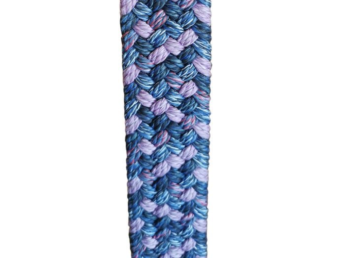 Cintura intrecciata elasticizzata Pelletteria Allegrini Filippo SR029A lilla - Pelletteria Allegrini
