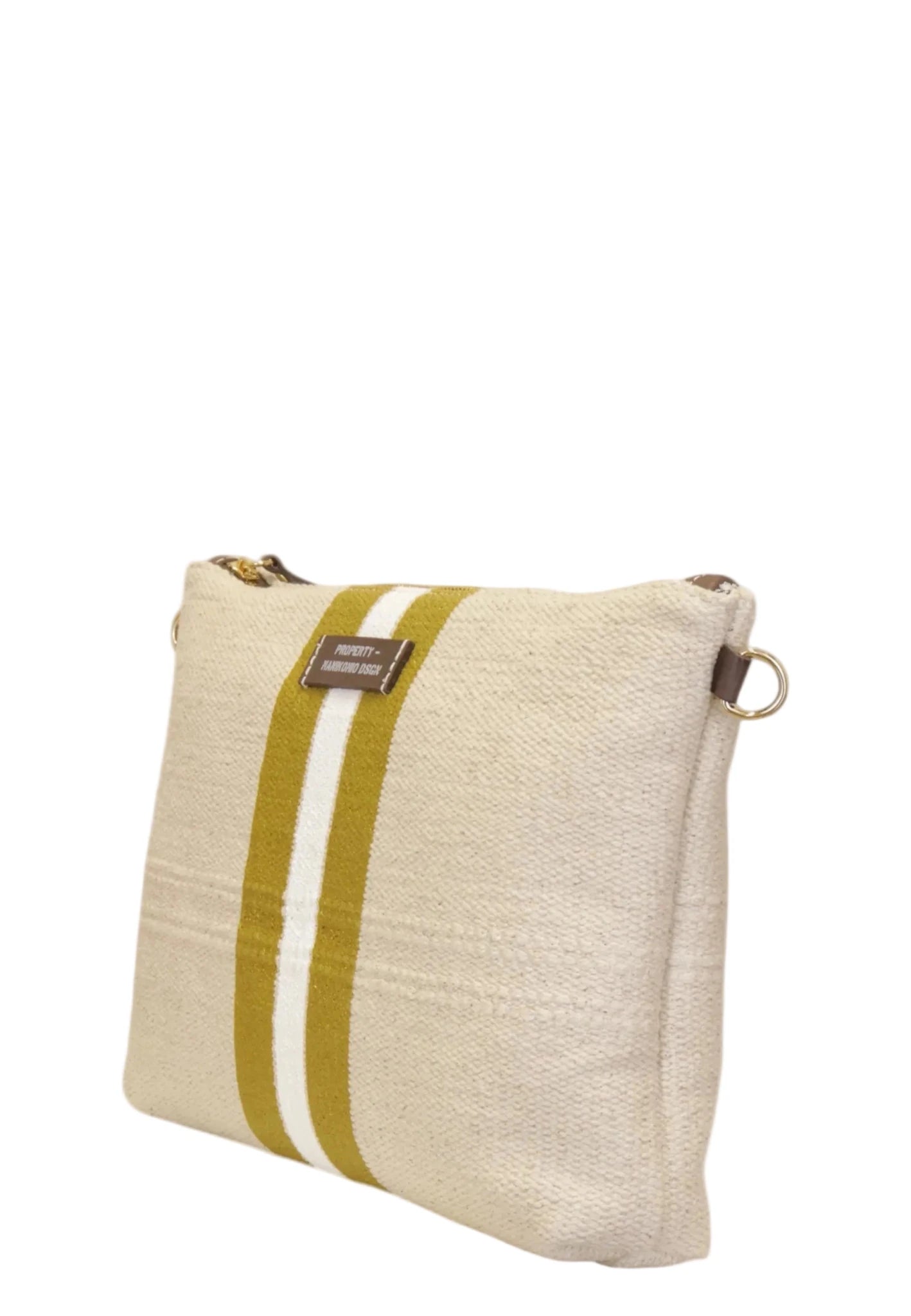 Clutch in tessuto Manikomio Gold - Pelletteria Allegrini