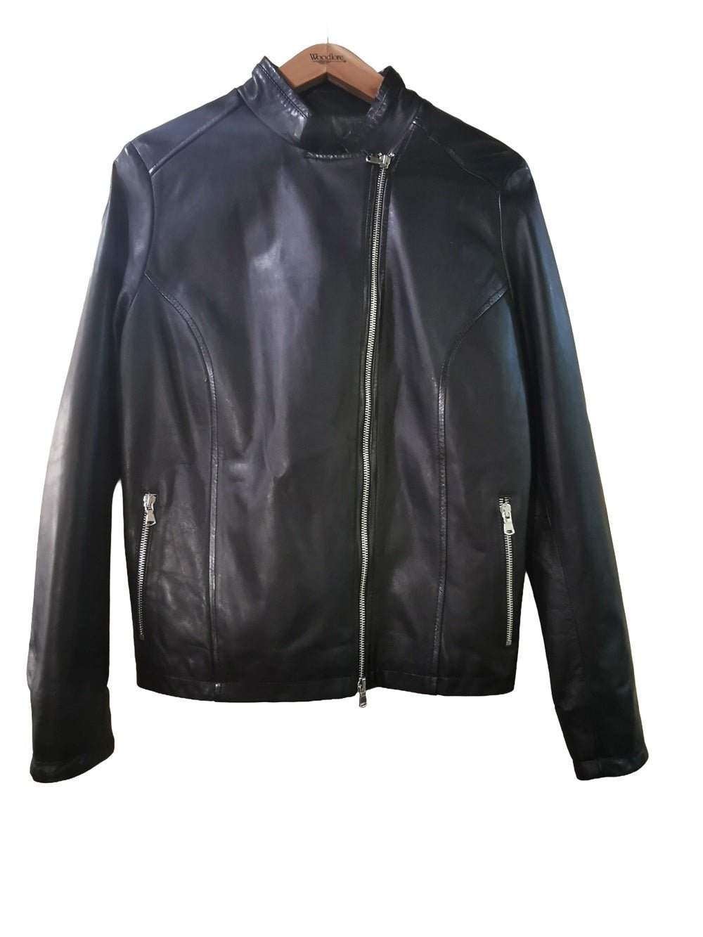 Giacca in pelle da donna Pelletteria Allegrini Filippo ENRICA Nero - Pelletteria Allegrini
