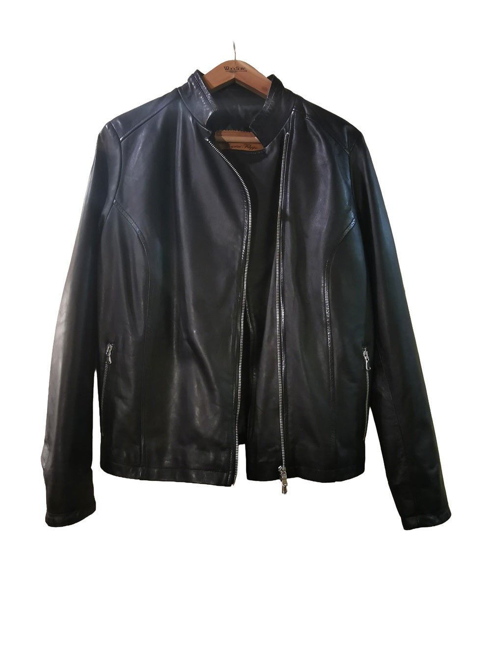 Giacca in pelle da donna Pelletteria Allegrini Filippo ENRICA Nero - Pelletteria Allegrini