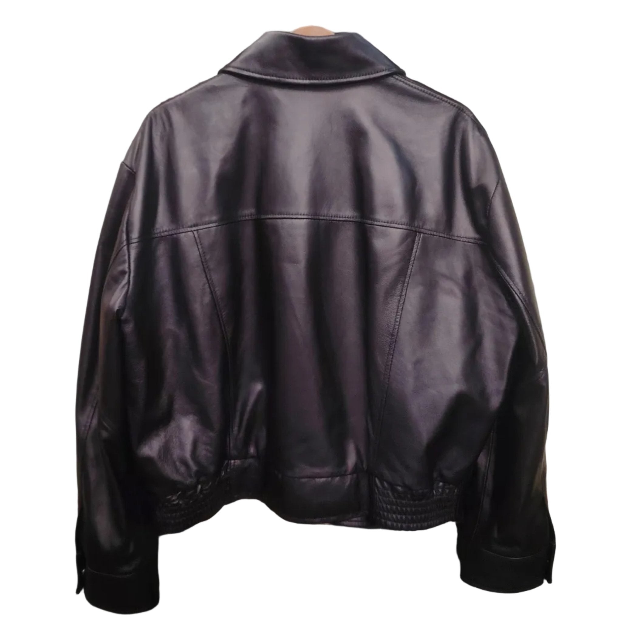 Giacca in pelle donna Pelletteria Allegrini Filippo NOA Jap Nero - Pelletteria Allegrini