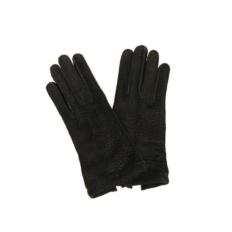 Guanto donna in pecary Pelletteria Allegrini Filippo G304D nero - Pelletteria Allegrini