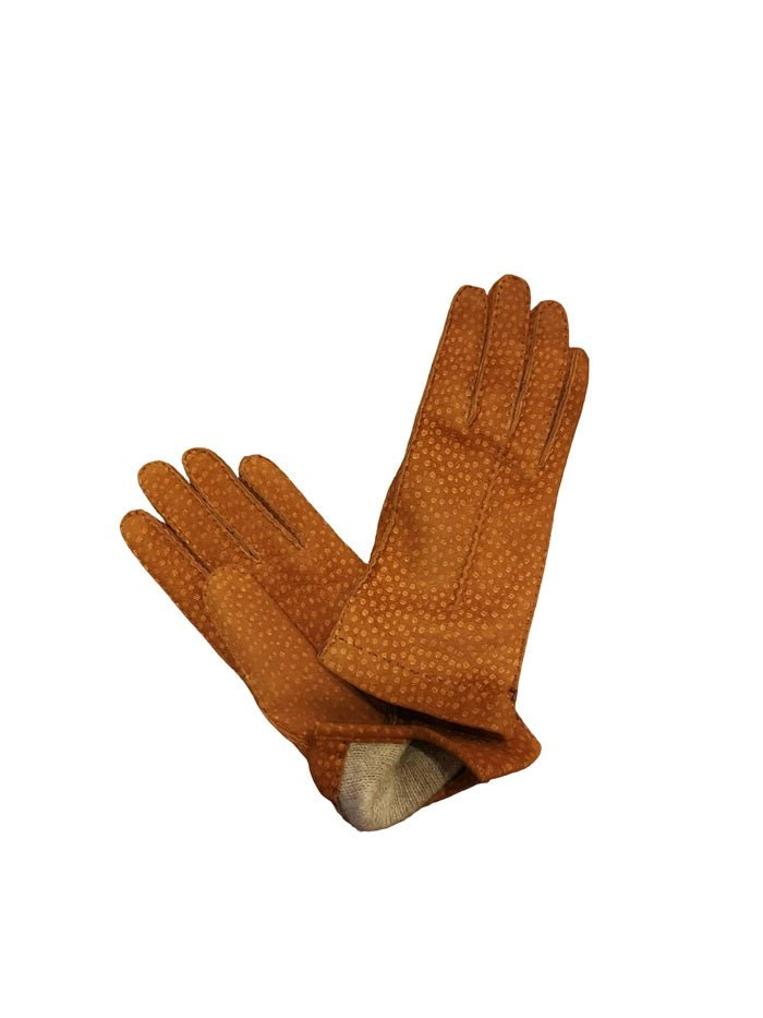 Guanto donna in pecary Pelletteria Allegrini Filippo G304D tabacco - Pelletteria Allegrini