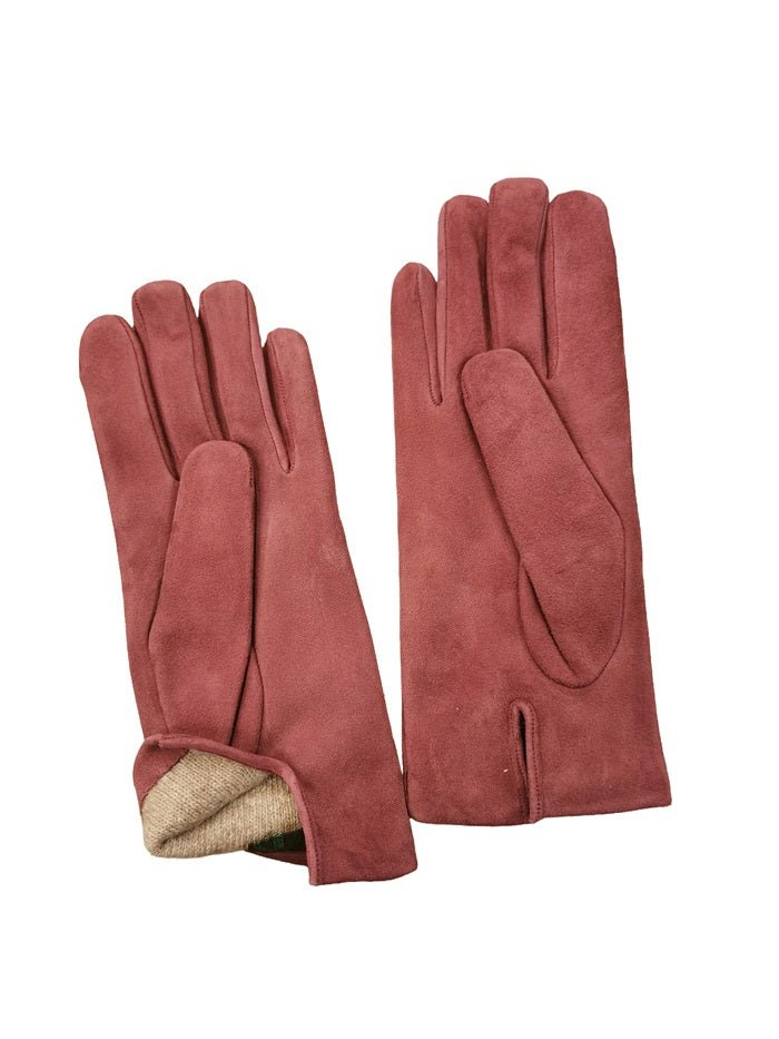 Guanto donna in pelle scamosciata Pelletteria Allegrini Filippo G300 Lilla - Pelletteria Allegrini