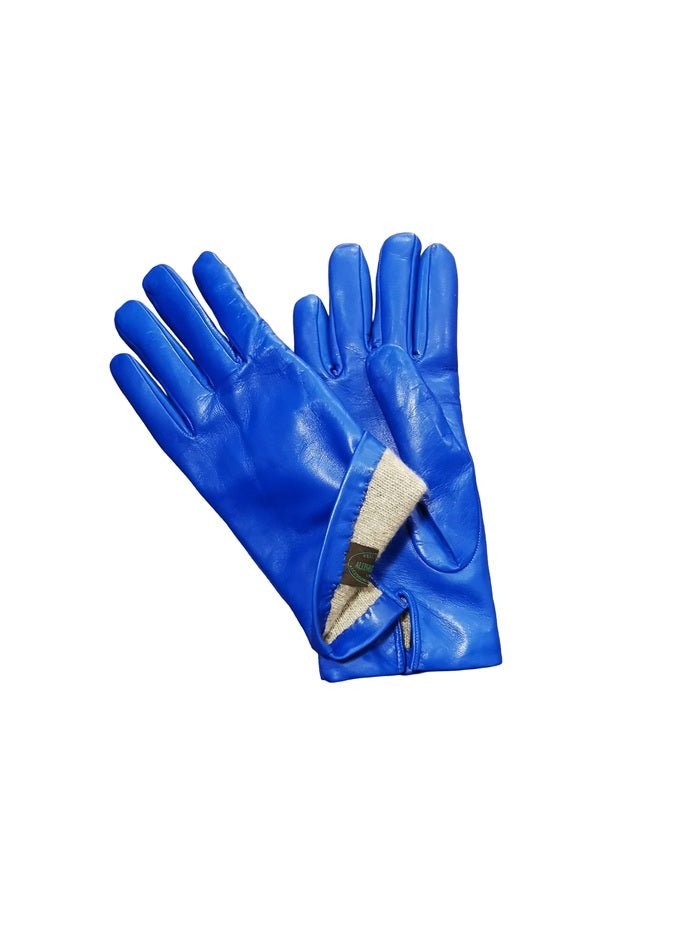 Guanto donna liscio in pelle Pelletteria Allegrini Filippo G303C bluette - Pelletteria Allegrini