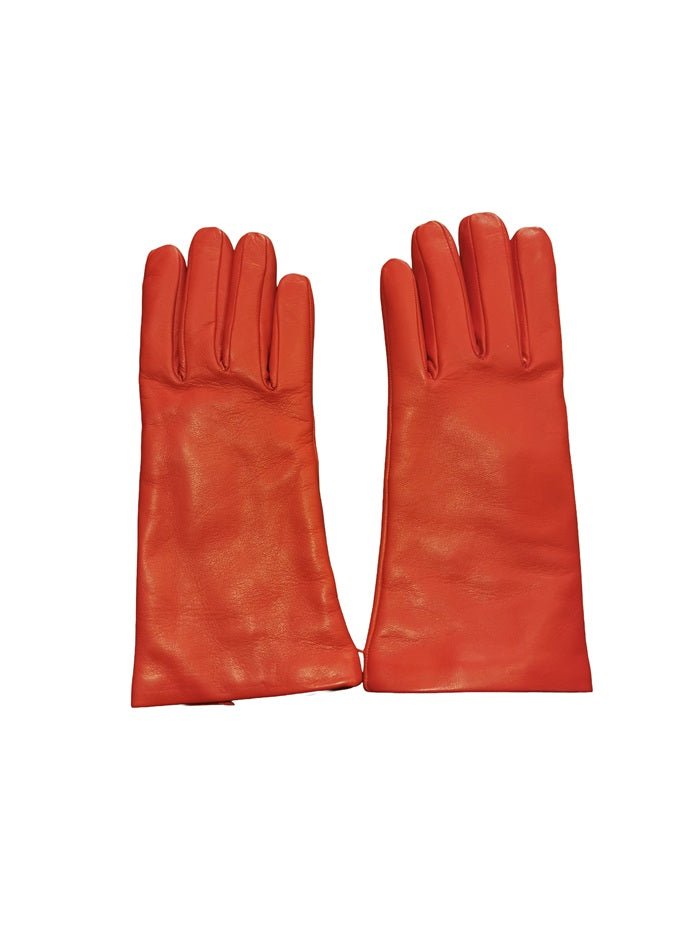Guanto donna liscio in pelle Pelletteria Allegrini Filippo G303C Rosso - Pelletteria Allegrini