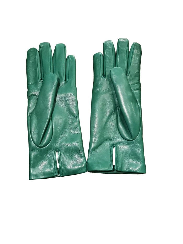 Guanto donna liscio in pelle Pelletteria Allegrini Filippo G303C verde - Pelletteria Allegrini