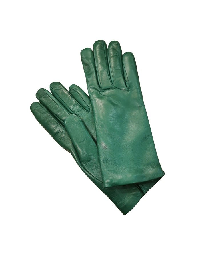 Guanto donna liscio in pelle Pelletteria Allegrini Filippo G303C verde - Pelletteria Allegrini