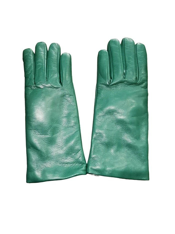 Guanto donna liscio in pelle Pelletteria Allegrini Filippo G303C verde - Pelletteria Allegrini