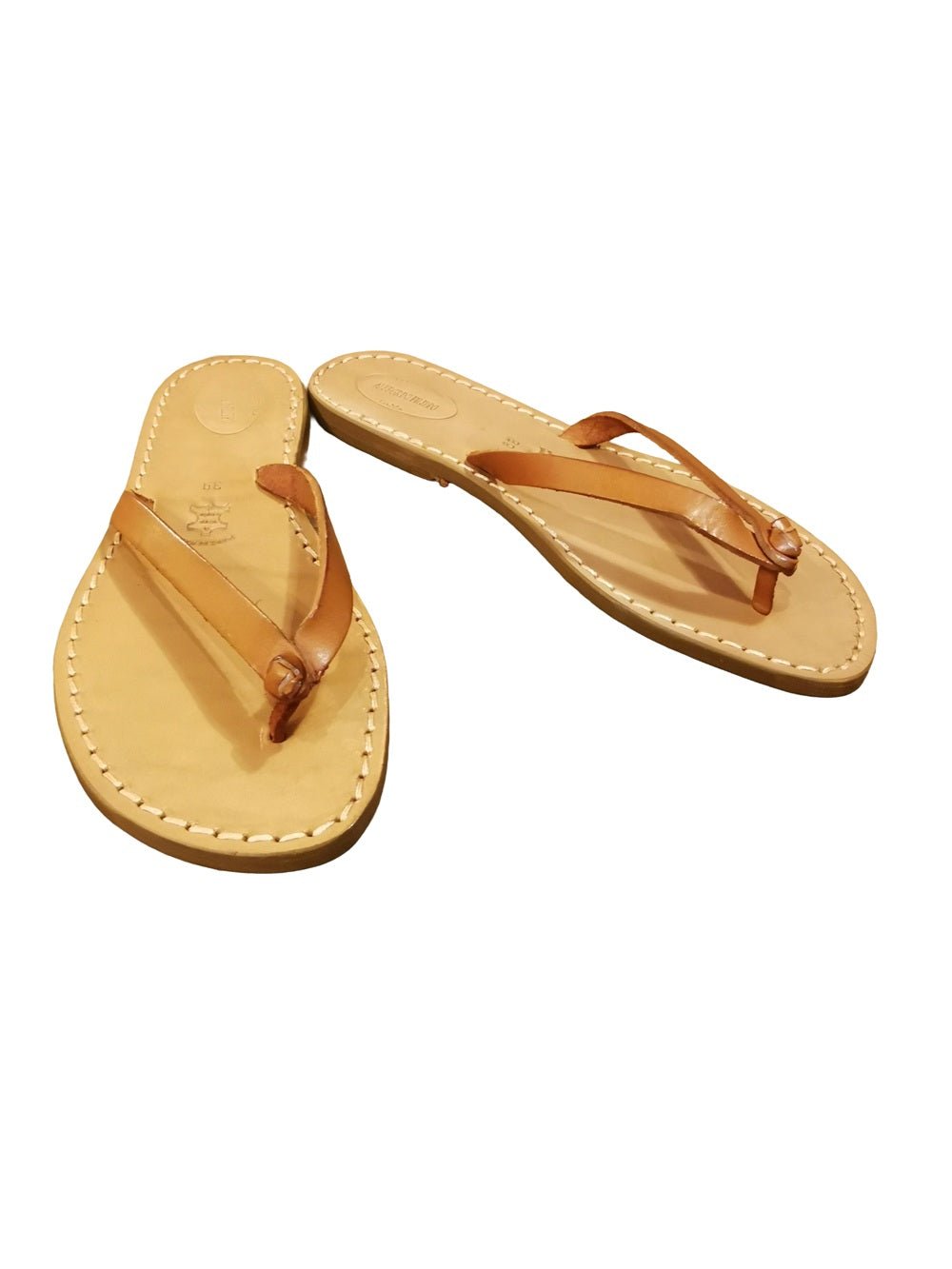 Infradito in cuoio da donna Pelletteria Allegrini Filippo 540D Cuoio - Pelletteria Allegrini
