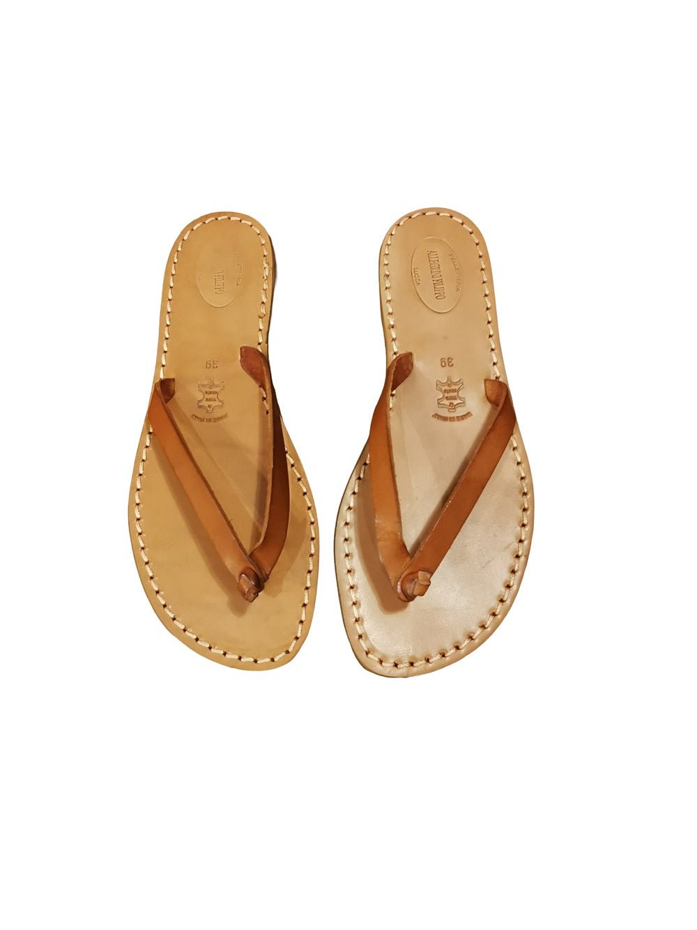 Infradito in cuoio da donna Pelletteria Allegrini Filippo 540D Cuoio - Pelletteria Allegrini
