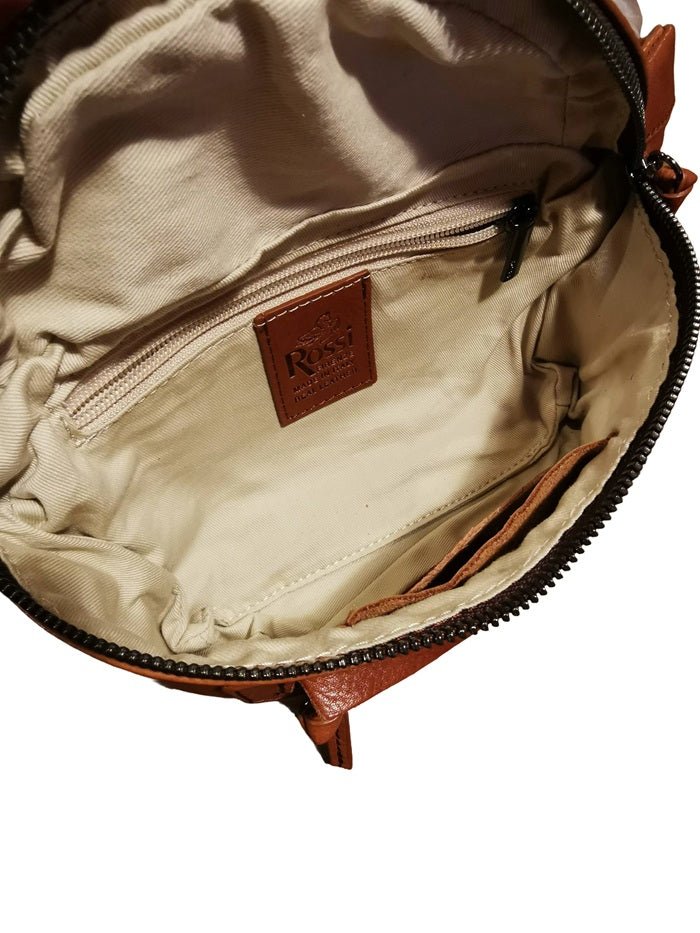 Marsupio in pelle Bruno Rossi R260 Cuoio - Pelletteria Allegrini
