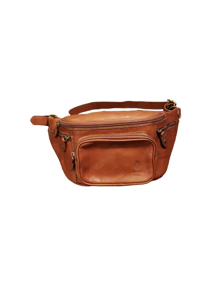 Marsupio in pelle I Medici 63/0890 Marrone - Pelletteria Allegrini