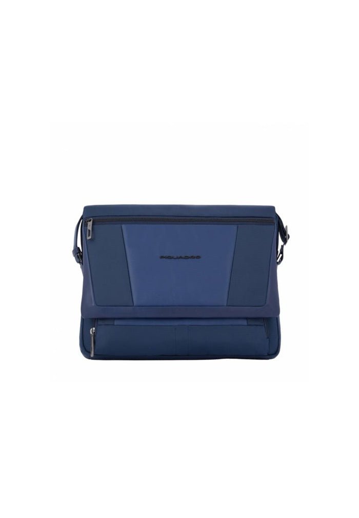 Messenger per computer e iPad® in tessuto riciclato Piquadro CA4639W120 Blu - Pelletteria Allegrini