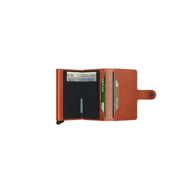Miniwallet Crisple SECRID MC - arancio - Pelletteria Allegrini