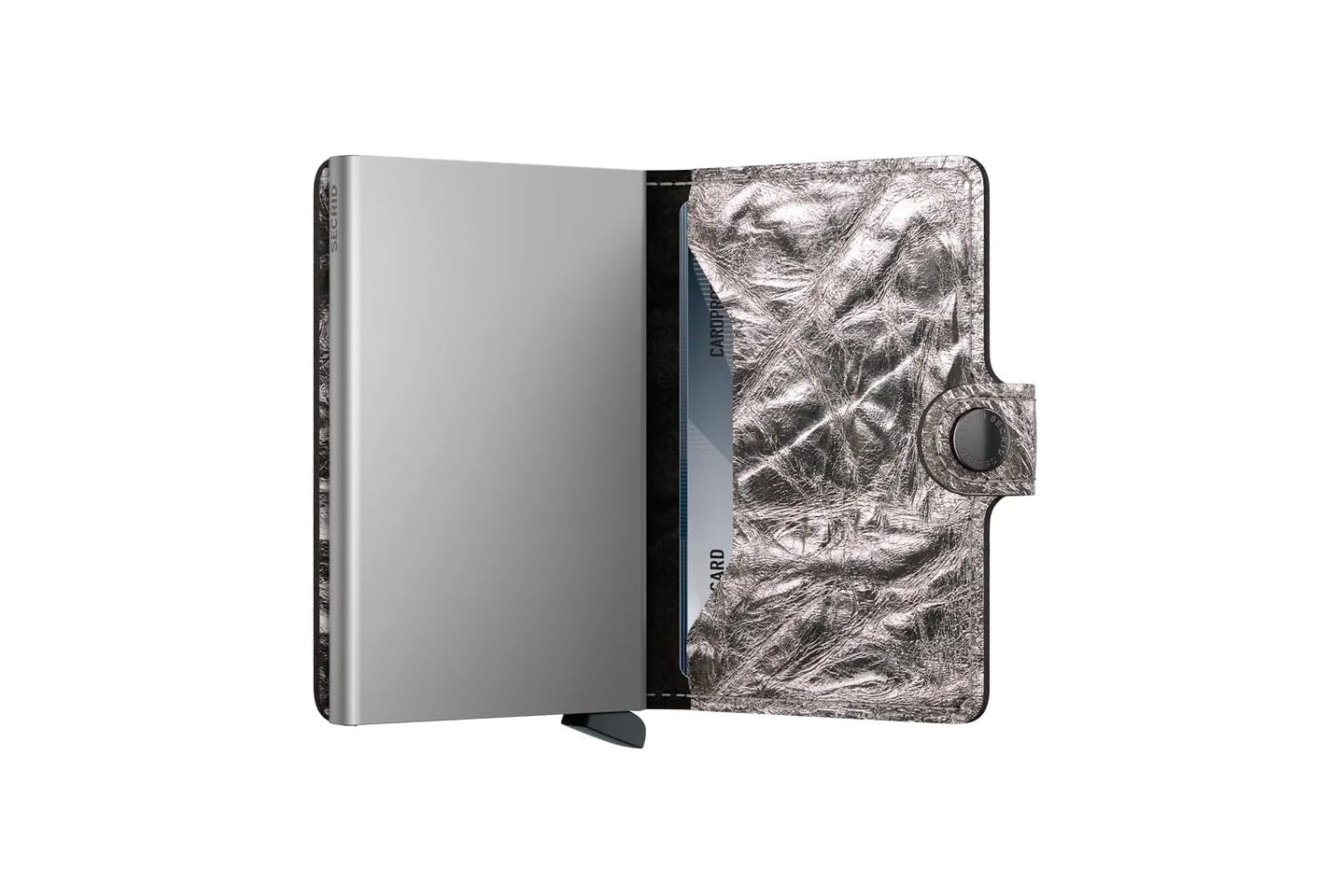 Miniwallet Crunch SECRID MCR - Silver - Pelletteria Allegrini
