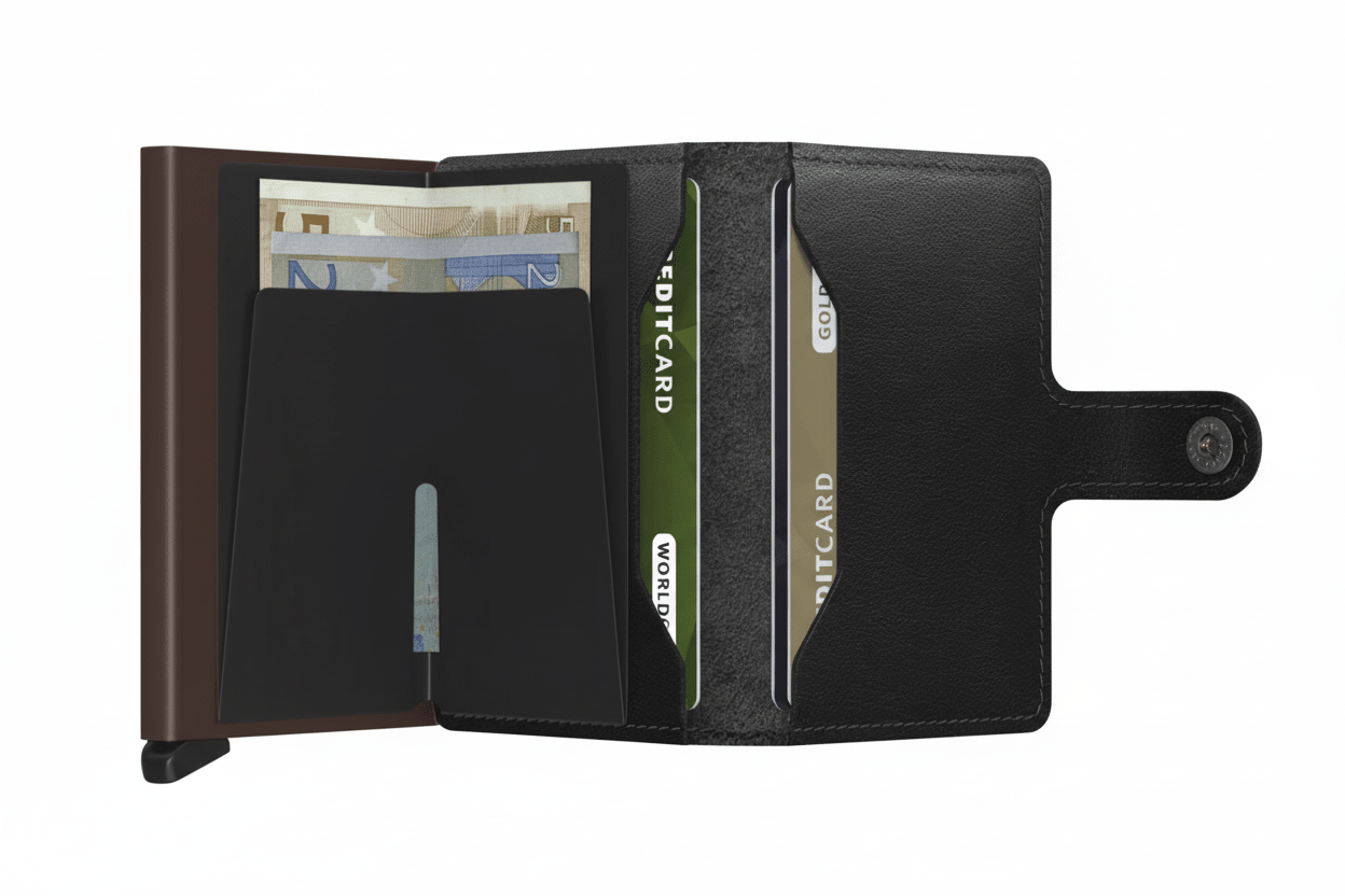 Miniwallet Original SECRID M - nero/marrone - Pelletteria Allegrini