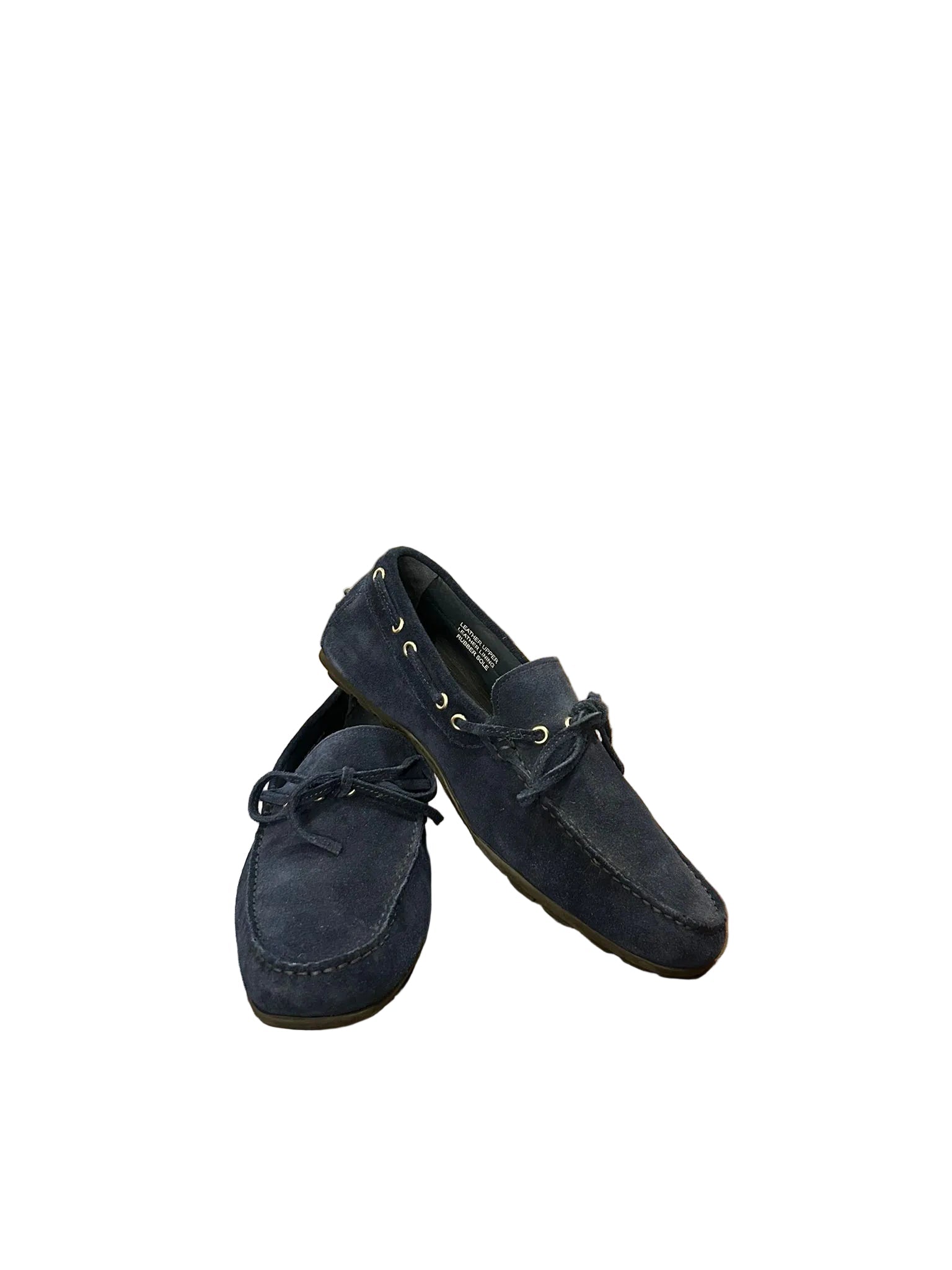 Mocassino camoscio uomo Pelletteria Allegrini Filippo 3744 Blu - Pelletteria Allegrini