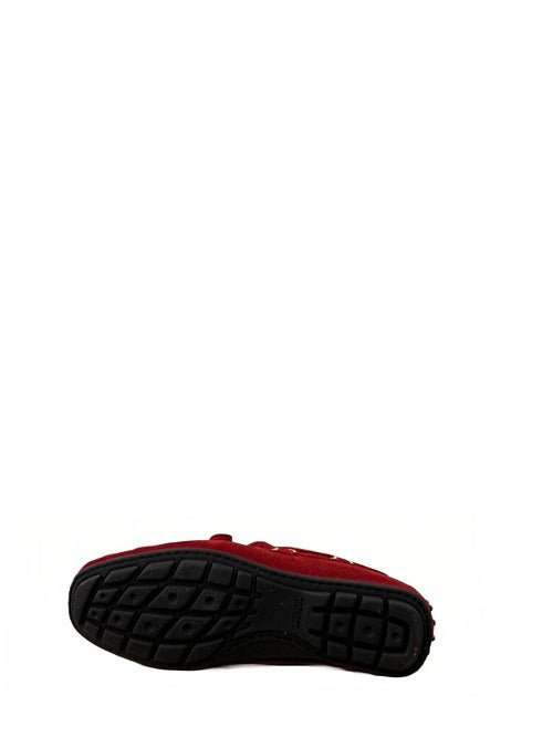 Mocassino camoscio uomo Pelletteria Allegrini Filippo 3744 Rosso - Pelletteria Allegrini