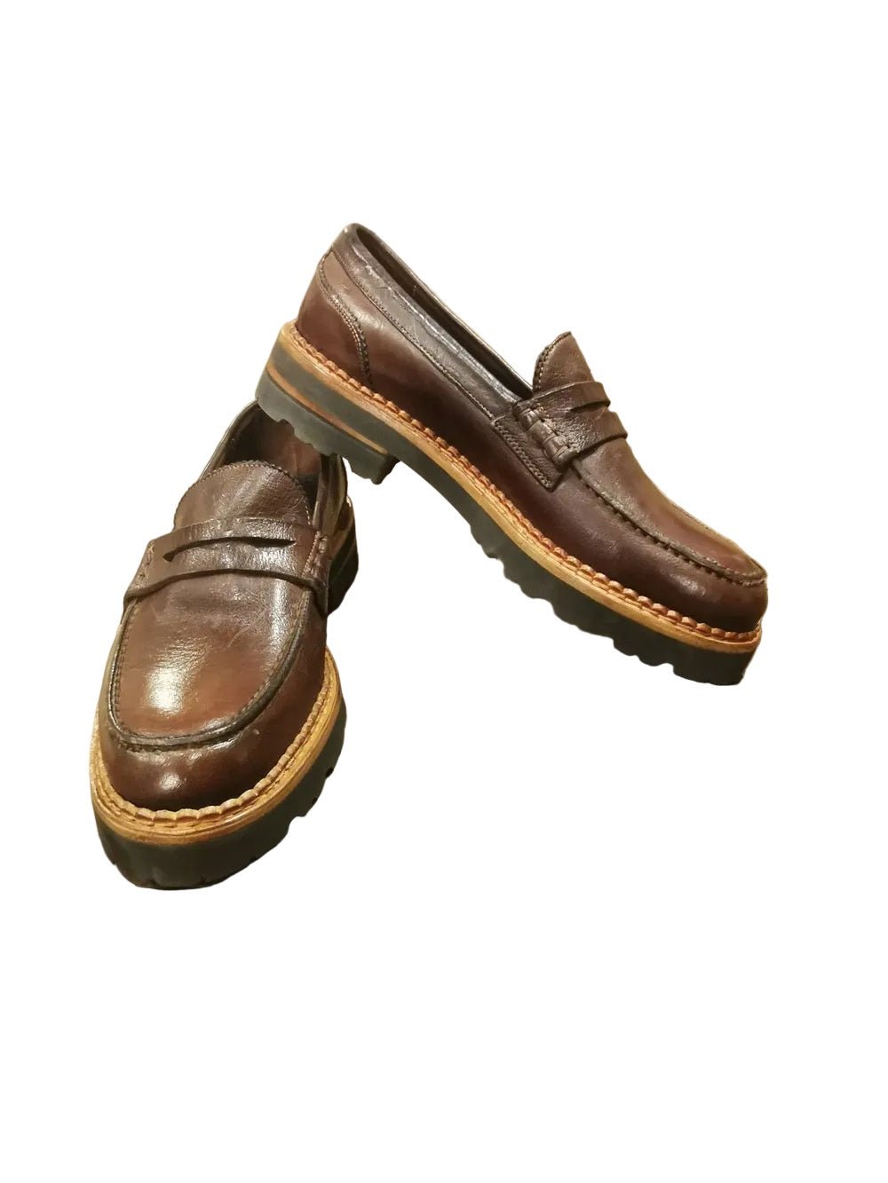 Mocassino con para alta da donna Pelletteria Allegrini Filippo LANA Sigaro - Pelletteria Allegrini
