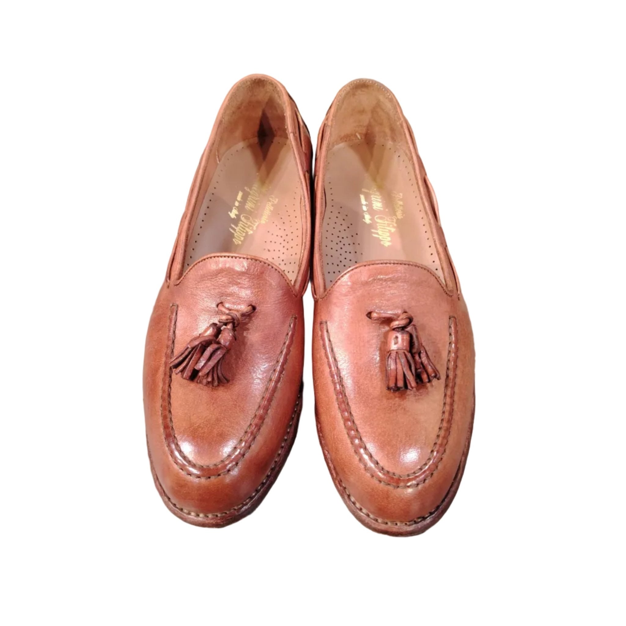 Mocassino donna con nappine Pelletteria Allegrini Filippo D429 Coker - Pelletteria Allegrini