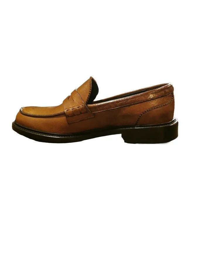 Mocassino donna in pelle di bufalo Pelletteria Allegrini Filippo BLERA Cerro - Pelletteria Allegrini