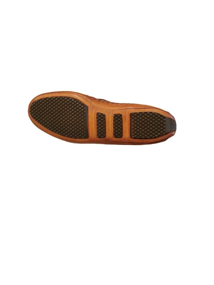 Mocassino donna in pelle Pelletteria Allegrini Filippo 5108 Cuoio - Pelletteria Allegrini
