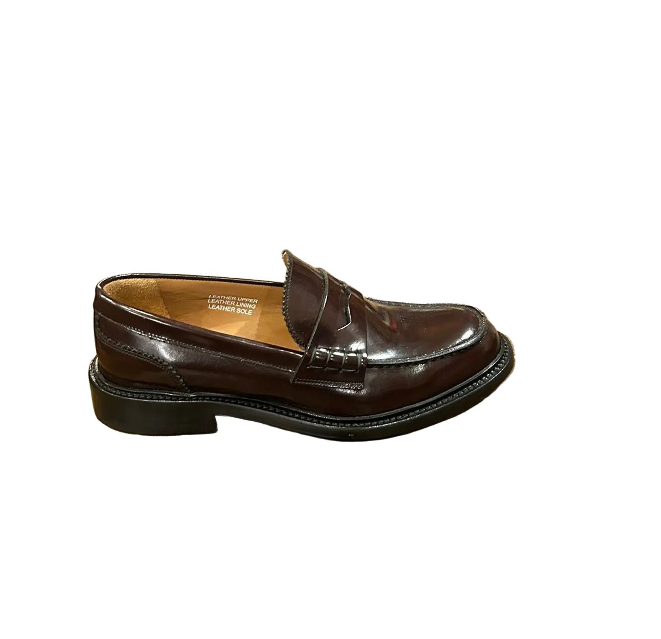 Mocassino donna in pelle Pelletteria Allegrini Filippo ZARA Bordeaux - Pelletteria Allegrini