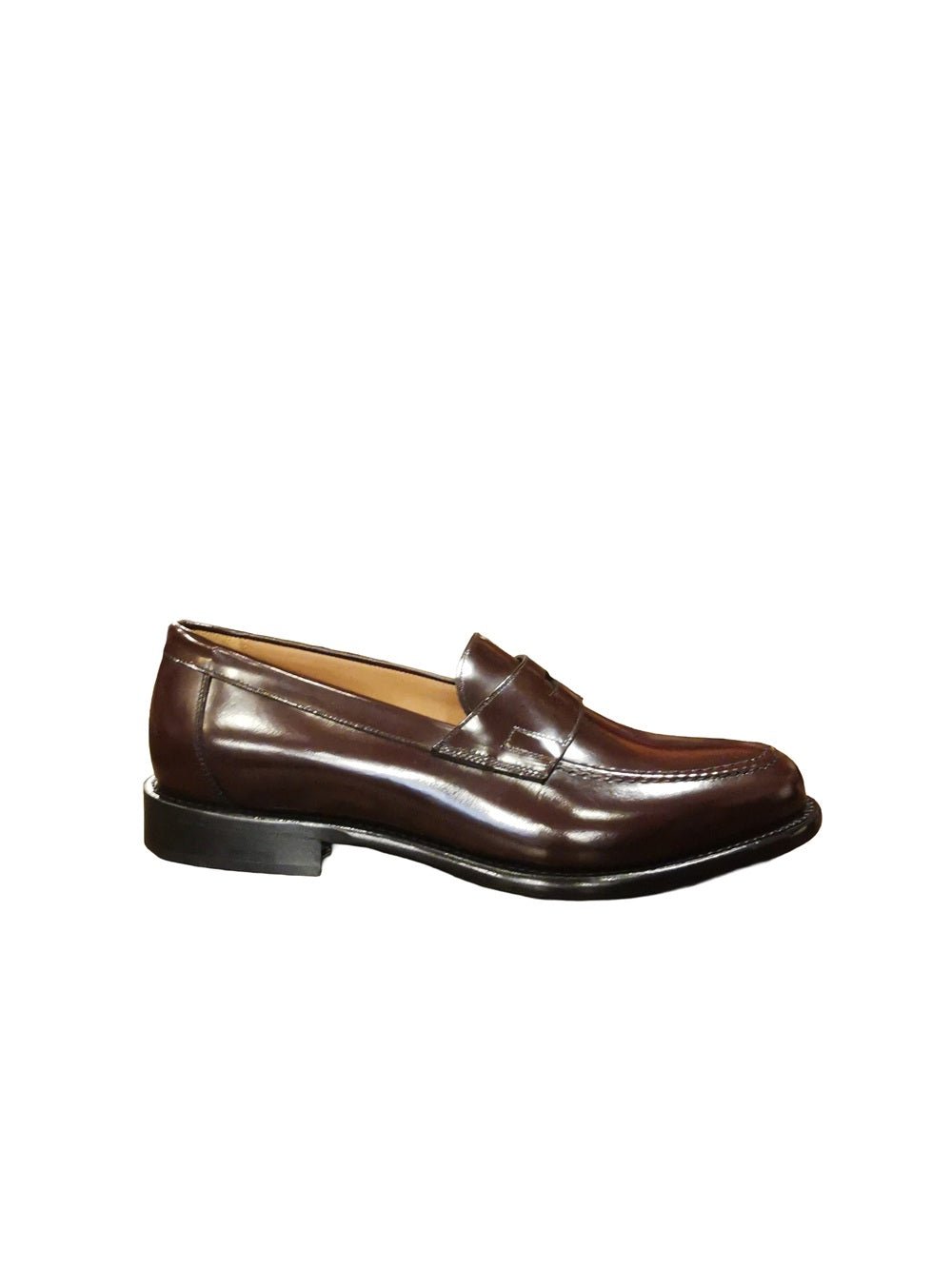 Mocassino in pelle uomo Pelletteria Allegrini Filippo NOZOMI Bordeaux - Pelletteria Allegrini