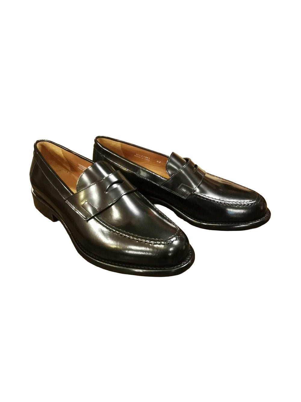 Mocassino in pelle uomo Pelletteria Allegrini Filippo NOZOMI Nero - Pelletteria Allegrini