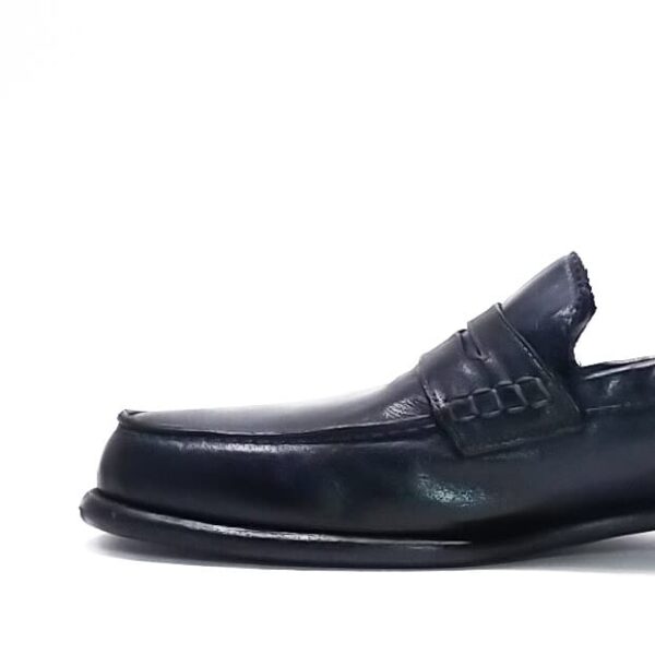 Mocassino uomo in pelle Pelletteria Allegrini Filippo 1253 Blu - Pelletteria Allegrini