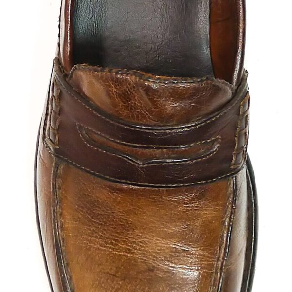 Mocassino uomo in pelle Pelletteria Allegrini Filippo 1253 Marrone - Pelletteria Allegrini