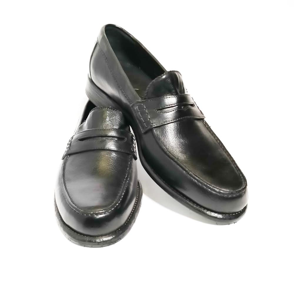 Mocassino uomo in pelle Pelletteria Allegrini Filippo 1253 Nero - Pelletteria Allegrini