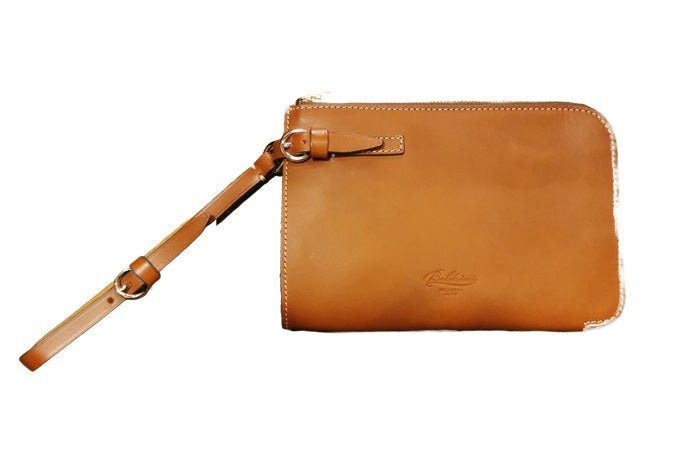 Pochette in pelle Boldrini 07496 Golden - Pelletteria Allegrini