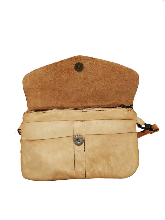Pochette in pelle Pelletteria Allegrini Filippo 1244 Beige - Pelletteria Allegrini