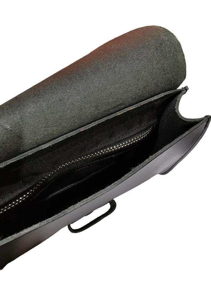 Pochette rigida in pelle Pelletteria Allegrini Filippo 1620 Nero - Pelletteria Allegrini