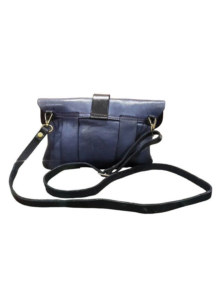 Pochette/marsupio in pelle Pelletteria Allegrini Filippo 1523 Blu - Pelletteria Allegrini