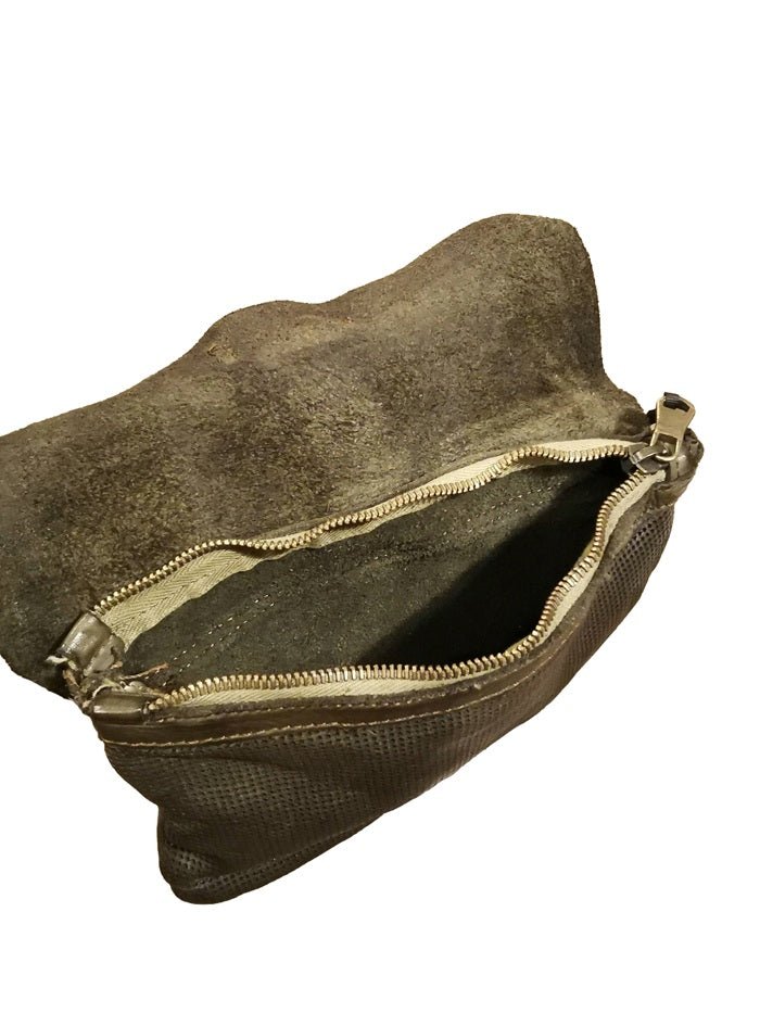 Pochette/marsupio in pelle Pelletteria Allegrini Filippo 1523 Verde militare - Pelletteria Allegrini