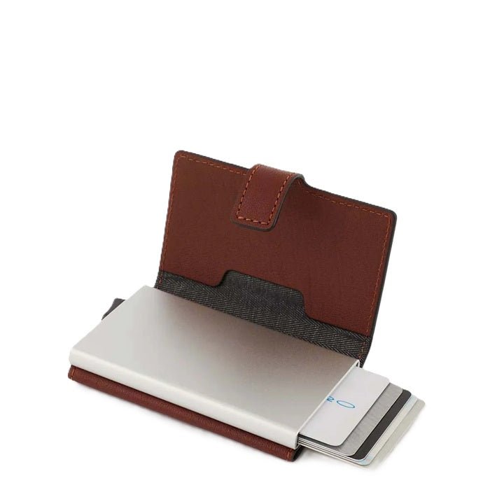 Portacarte automatico uomo Piquadro PP5649B3R Cuoio - Pelletteria Allegrini