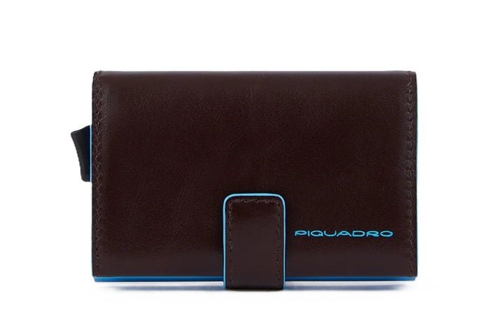 Portacarte in alluminio e pelle Piquadro PP5649B2BLR Mogano - Pelletteria Allegrini