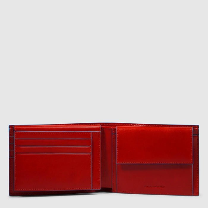 Portafogli uomo con porta documenti Piquadro PU1392B2R Arancio - Pelletteria Allegrini