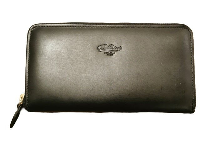 Portafoglio con zip in pelle Boldrini 0208 Nero - Pelletteria Allegrini