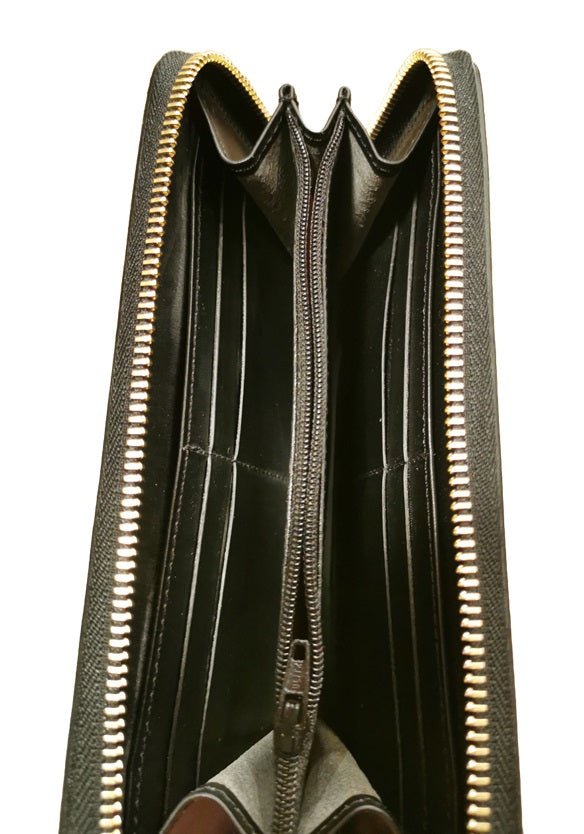 Portafoglio con zip in pelle Boldrini 0208 Nero - Pelletteria Allegrini