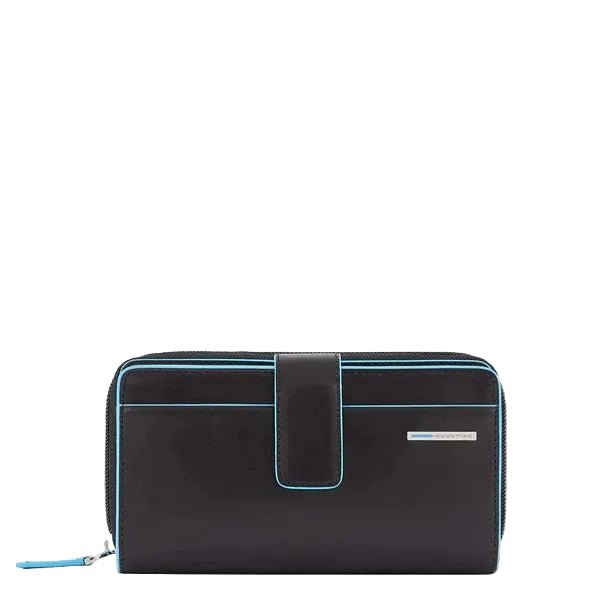 Portafoglio donna in pelle Piquadro PD1354B2R Nero - Pelletteria Allegrini