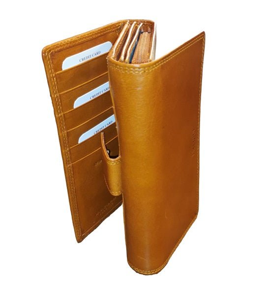 Portafoglio grande in cuoio I Medici 64/1057 Giallo - Pelletteria Allegrini