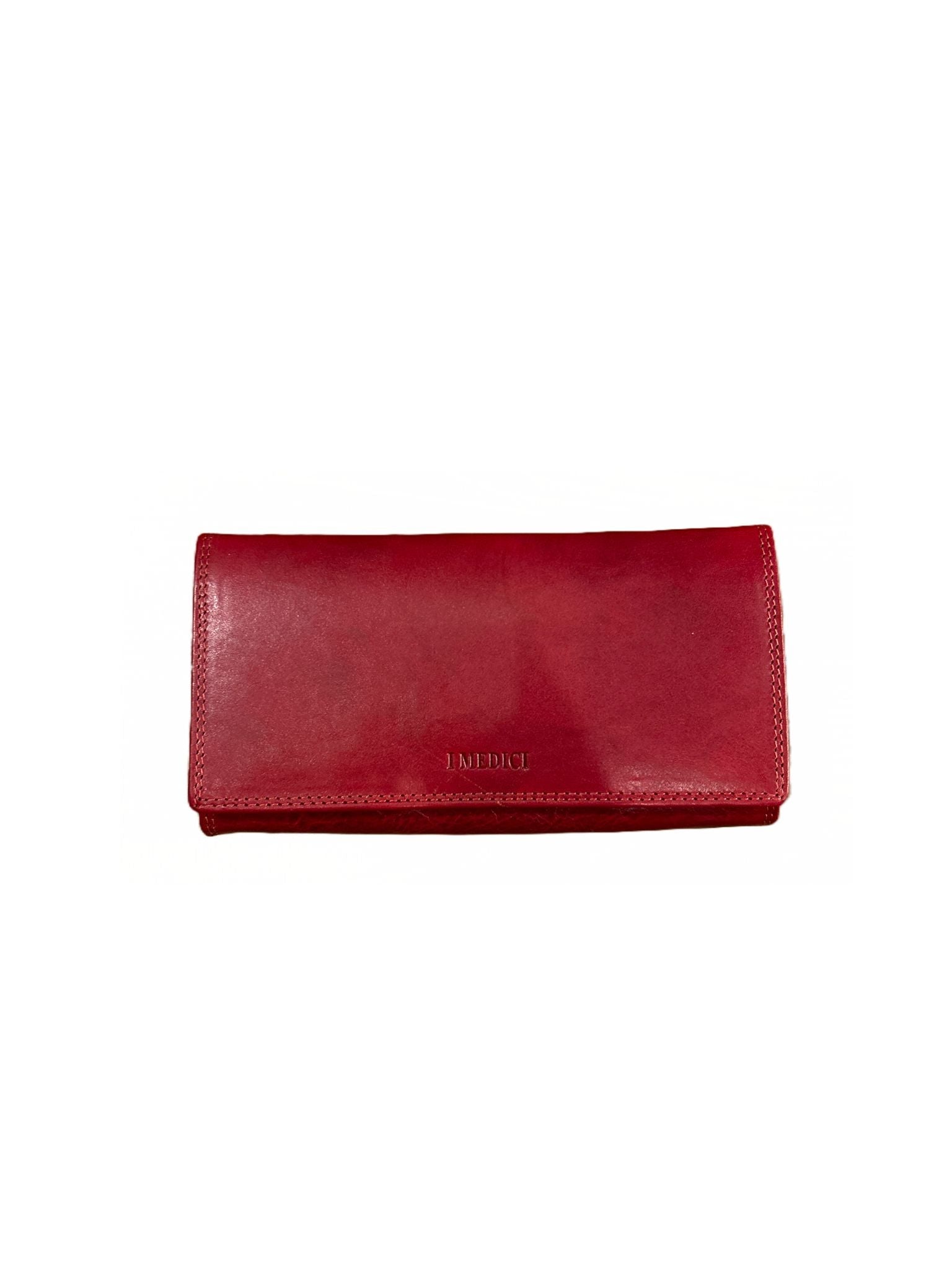 Portafoglio grande in cuoio I Medici 64/1057 Rosso - Pelletteria Allegrini