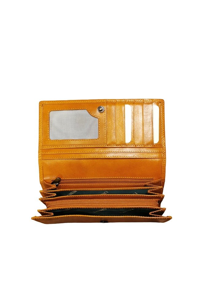 Portafoglio in cuoio I Medici 64/46 Giallo - Pelletteria Allegrini