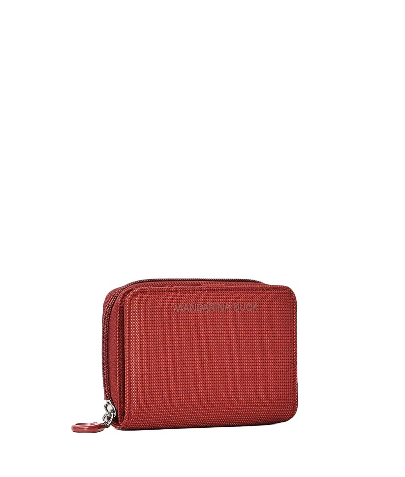 Portafoglio in tessuto MD Mandarina Duck P10QMPN8 Cherry tomato - Pelletteria Allegrini