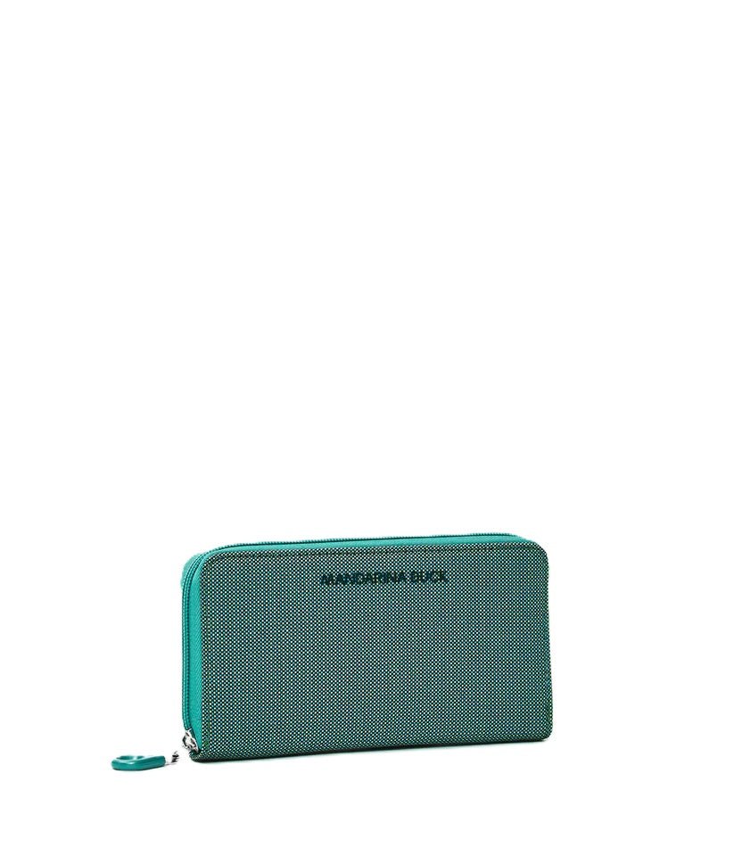 Portafoglio in tessuto MD20 Mandarina Duck P10QMPN1 Emerald - Pelletteria Allegrini